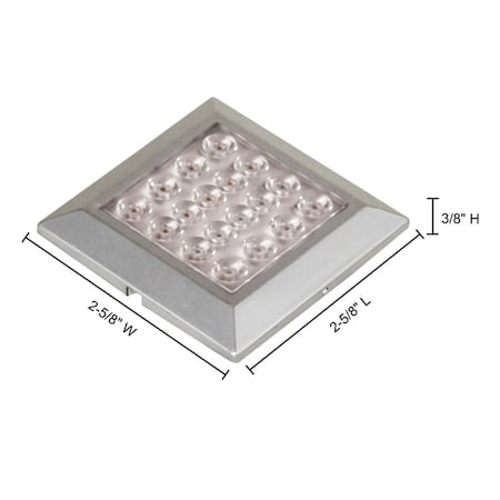Jesco 24 in. LED Round 45 deg Surface - Silver SD123CV4550-S